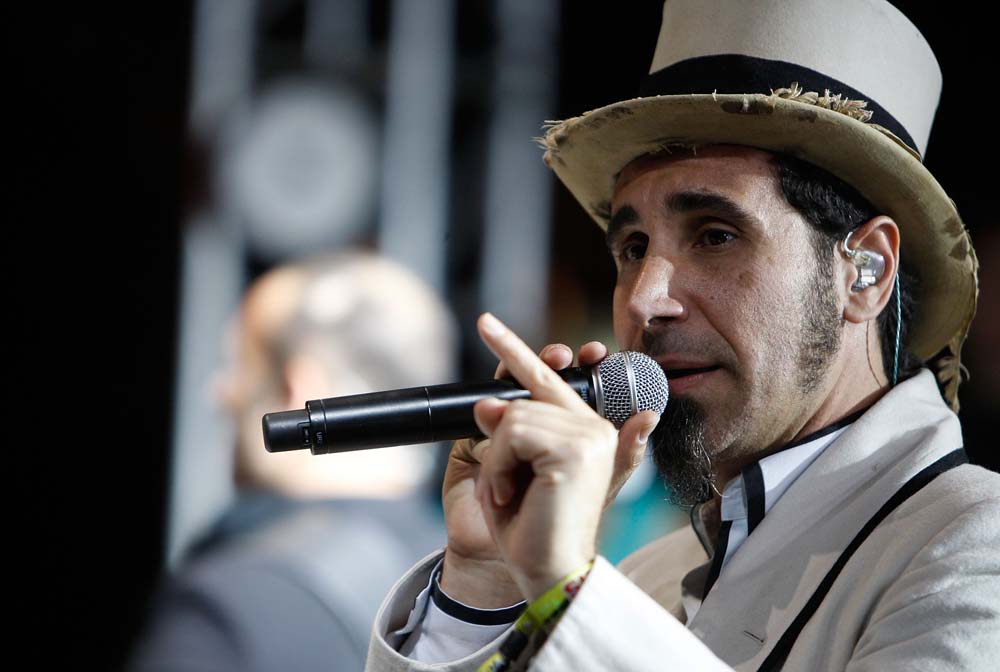 Musician Serj Tankian performs at KROQ's Almost Acoustic Christmas at the Gibson Amphitheater on Dec. 8, 2007 in Los Angeles.