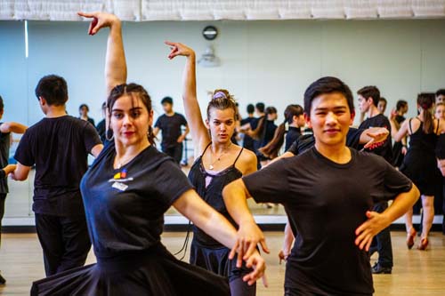 Ballroom dance is one of 20 conservatories offered to students to study at the Orange County School of the Arts.